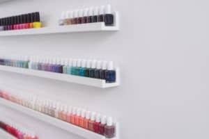 nail polish shelf at THE TEN SPOT® danforth