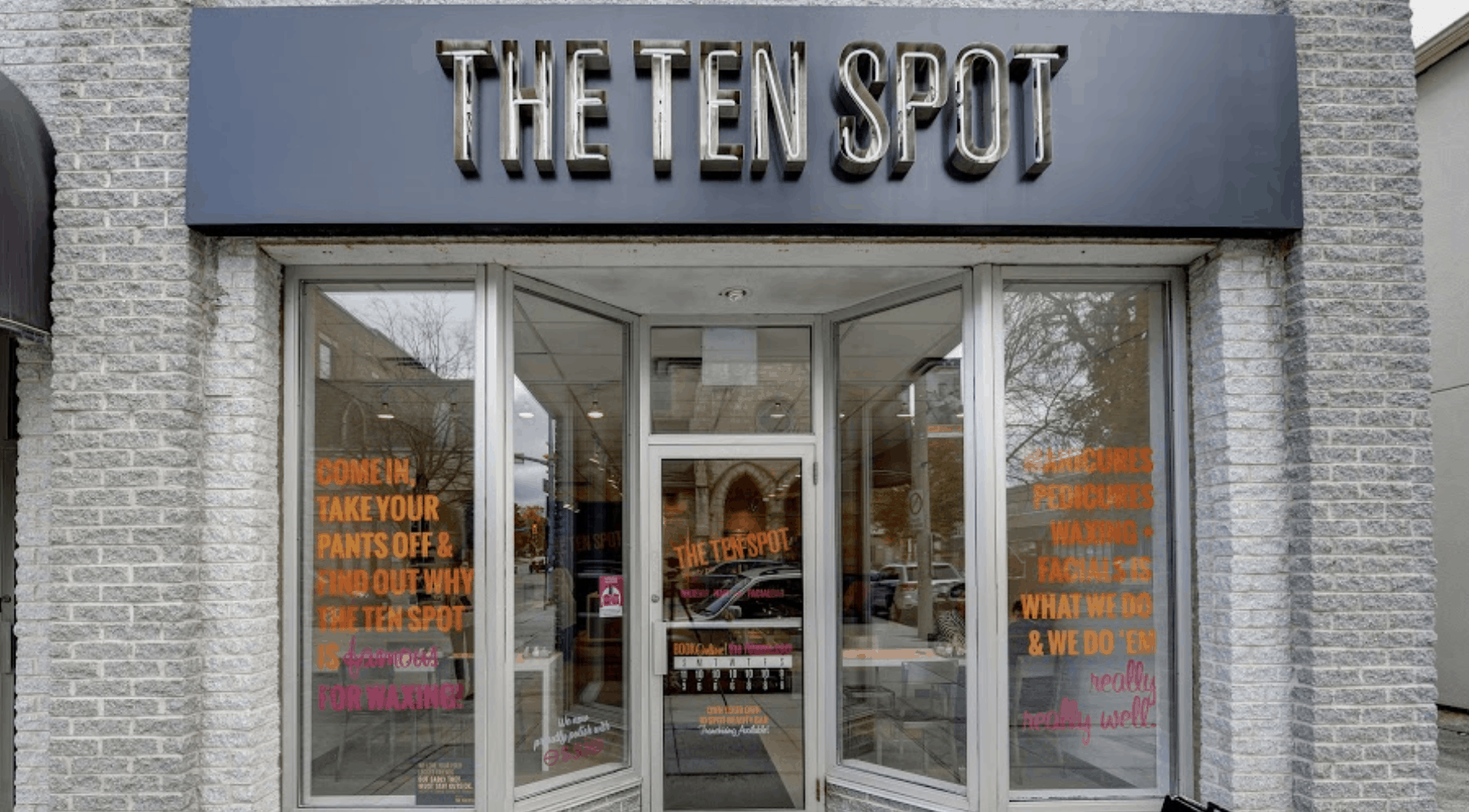 THE TEN SPOT® beauty bar storefront in guelph